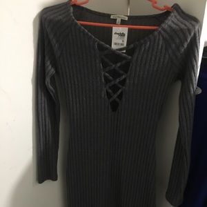 Charolette Russe Charcoal Dress